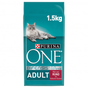 Purina One Adult mit Rind Katzenfutter 1,5 kg von Purina One