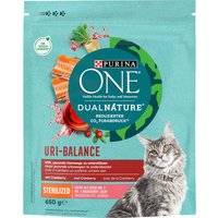 PURINA ONE Dual Nature Sterilized mit Lachs & Preiselbeeren - 2 x 650 g von Purina One