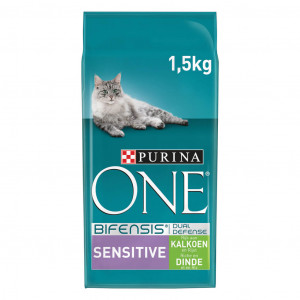 Purina One Sensitive mit Truthahn Katzenfutter 1,5 kg von Purina One