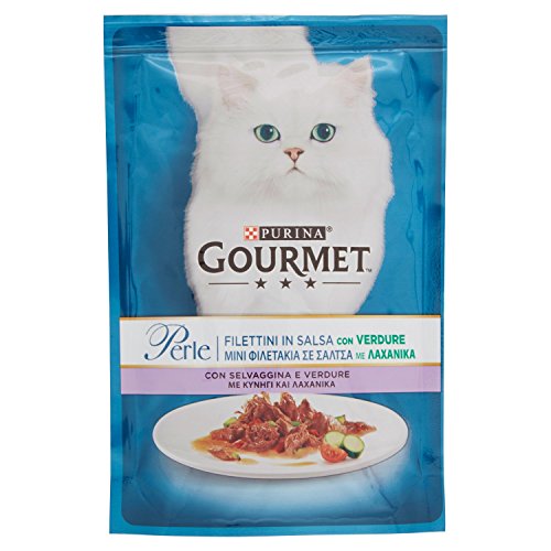 Purina Gourmet Perlen in Sauce Nassfutter für Katzen mit Wild und Gemüse, 85 g von Purina Tidy Cats