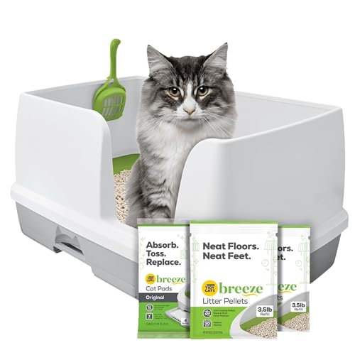 Purina Tidy Cats Nicht klumpendes Katzentoilette, Breeze XL All-in-One Geruchskontrolle & leicht zu reinigende Multi-Katzenbox von Purina Tidy Cats