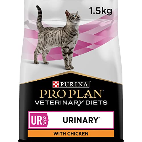 PRO PLAN Veterinary Diets UR St/Ox Urinary | 1,5 kg | Diätalleinfuttermittel für ausgewachsene Katzen und Kätzchen | Zur Auflösung von Struvitsteinen | Harnsäuernde Eigenschaften von Purina Pro Plan Veterinary Diets