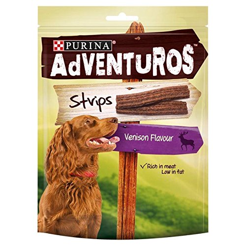 Adventuros Hund Behandelt 90G Wildbret Geschmack Streifen (Packung mit 4) von Purina