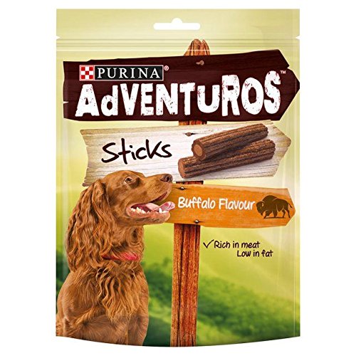 Adventuros Hund Behandelt Büffel Aroma-Sticks 120G (Packung mit 2) von Purina