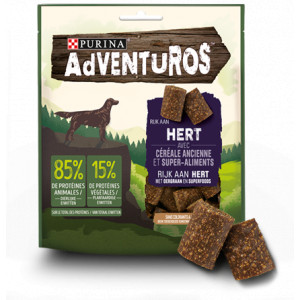 Adventuros mit Hirsch Hundesnacks 3 x 90 g von Adventuros