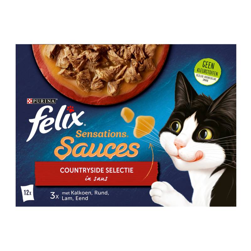 FELIX Sensations Saucen - Countryside Box - 12 x 85 g von Purina