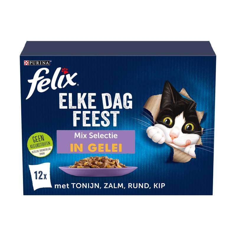 FELIX Tägliches Festmahl - Mix Box - 12 x 85 g von Purina