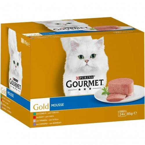 Gourmet Gold Mousse Kalbfleisch Box 24 x 85 g Multipack von Purina