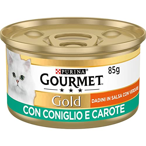 Gourmet Gold-Würfel mit Kaninchen und Karotten in feuchter Katzensauce, 85 g von Purina