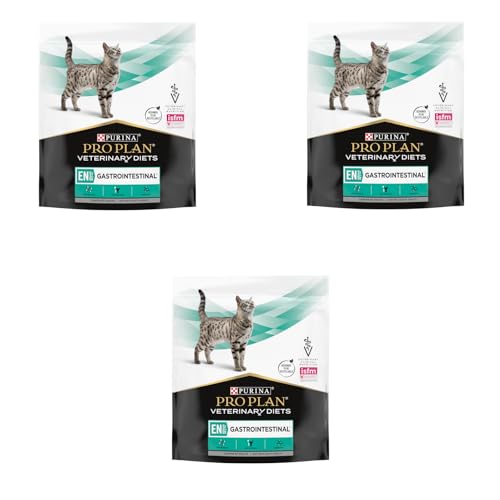 PRO PLAN Veterinary Diets EN Gastrointestinal | 3er Pack | 3 x 400 g | Diätalleinfuttermittel für Katzen und Kätzchen | Kann helfen bei Resorptionsstörungen des Darms von Purina