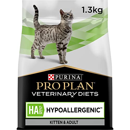 Purina Pro Plan Veterinary Diets HA Hypoallergenic Katze | 1,3 kg | Diätetisches Alleinfuttermittel für Kitten und ausgewachsene Katzen | Zur Minderung von Intoleranzerscheinungen von Purina Pro Plan