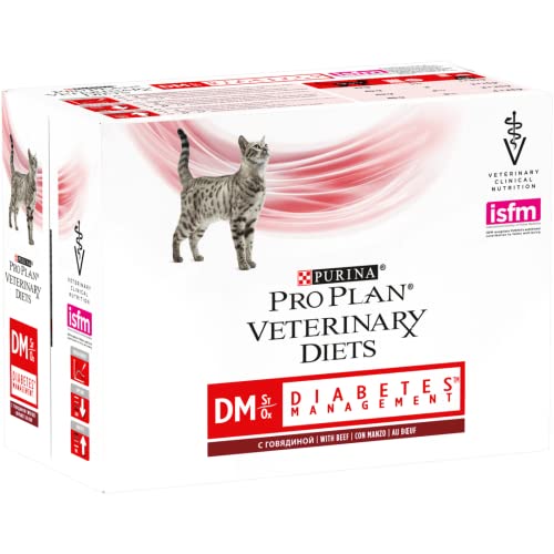 PURINA PPVD Feline DM Rind Beutel Katzenfutter 10 x 85 g von Purina