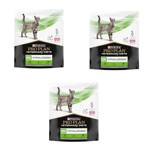 PURINA PRO PLAN Veterinary Diets HA Hypoallergenic | 3er Pack | 3 x 325 g | Diät-Alleinfuttermittel für Kitten und ausgewachsene Katzen | Zur Minderung von Nährstoffintoleranzen von Purina