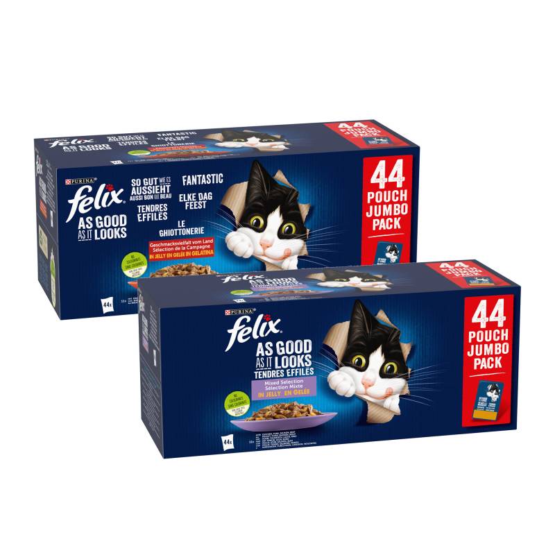 Purina Felix Jeden Tag Partei - Auswahl mischen in Gelee - 120 x 85 g von Felix