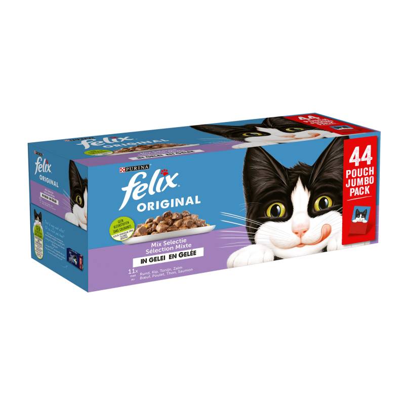 Purina Felix Original Mix Selection in Gelee - 44 x 85 g von Purina