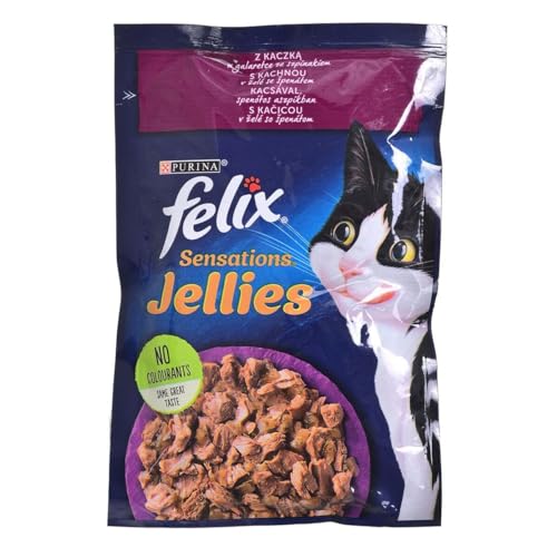 Purina Felix Sensations Katzenfutter Ente Spinat 85 g von Purina