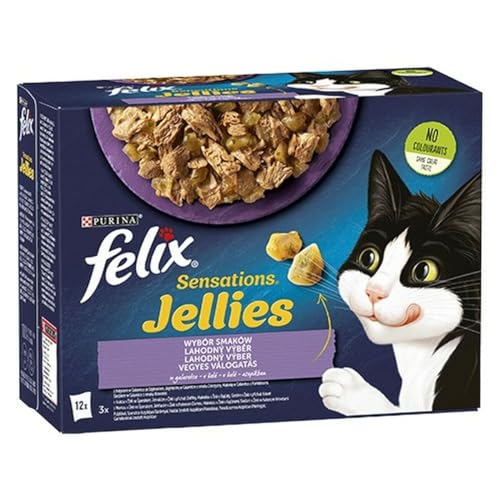 Purina Felix Sensations Katzenfutter Türkei Lamm 12 x 85 g von Felix