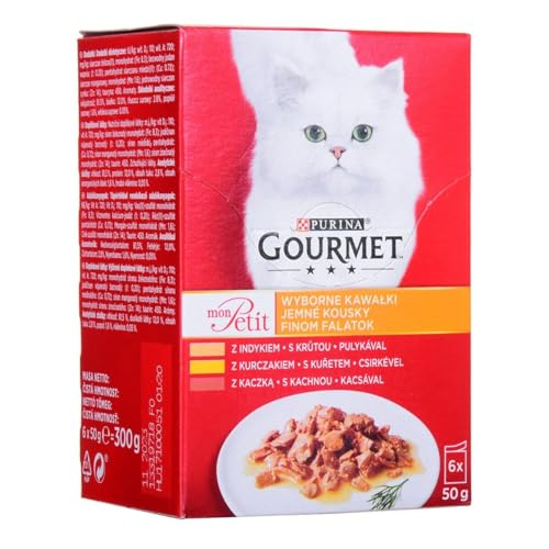 Purina Gourmet Katzenfutter Huhn Türkei Ente 6 x 50g von Purina