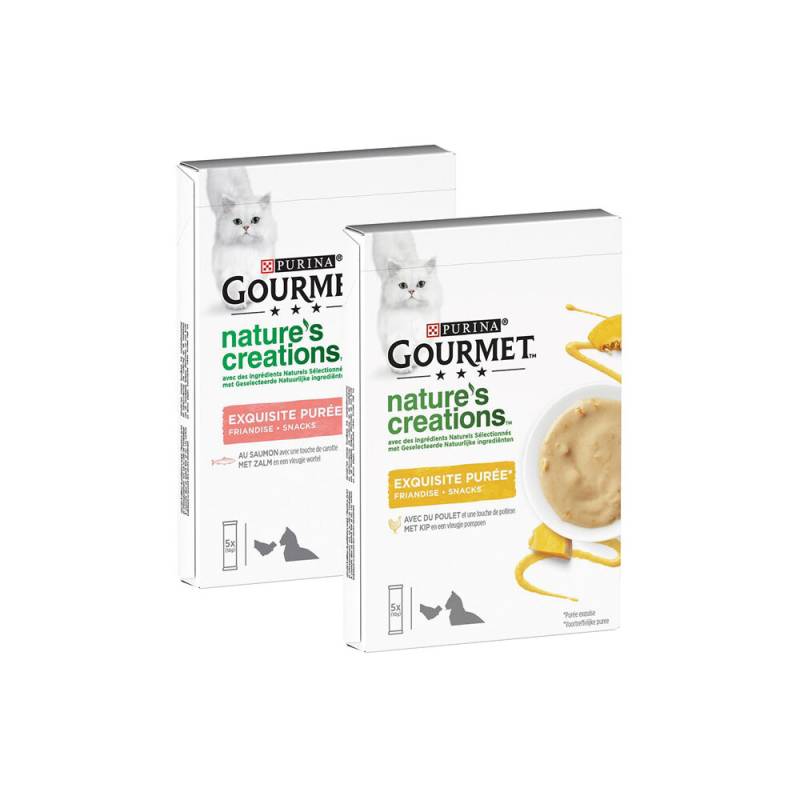 Purina Gourmet Nature's Creations Exquisites Püree - Huhn/Kürbis - 5x10g von Purina