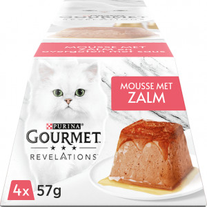 Purina Gourmet Revelations Mousse mit Lachs Katzen-Nassfutter (57 gr) 3 Paletten (12 x 57 g) von Gourmet