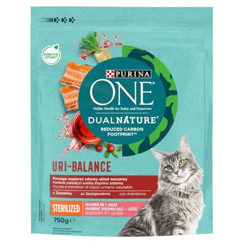 Purina Katzenfutter Dual Nature Uri-Balance Sterilized Erwachsene Lachs 750 g von Purina