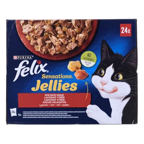 Purina Katzenfutter Huhn Rind Lamm Ente 24 x 85g von Felix