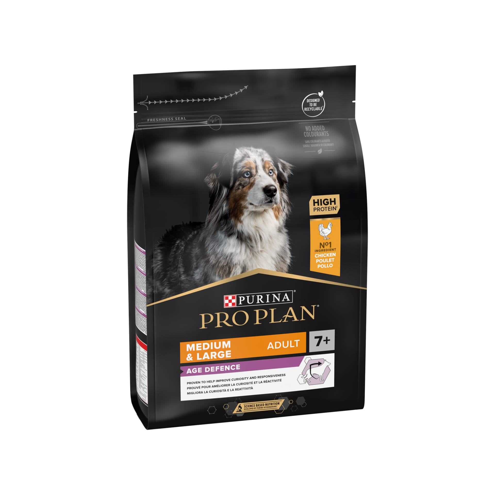 Purina Pro Plan Medium & Large Adult 7+ Hundefutter - Huhn - 3 kg von Purina Pro Plan