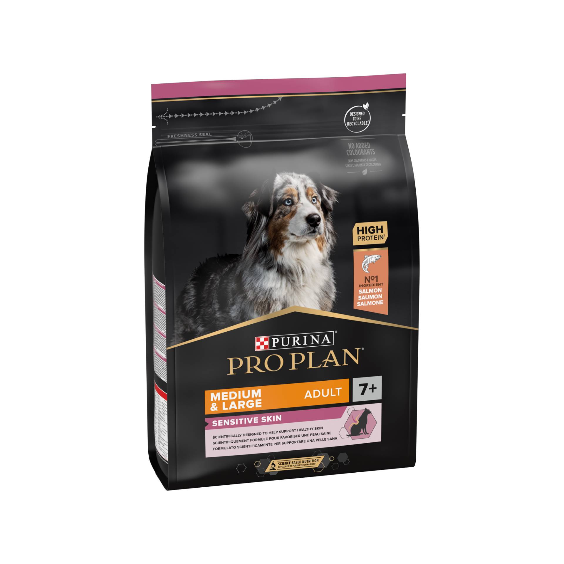 Purina Pro Plan Sensitive Skin Adult 7+ Hundefutter - Lachs - 3 kg von Purina Pro Plan