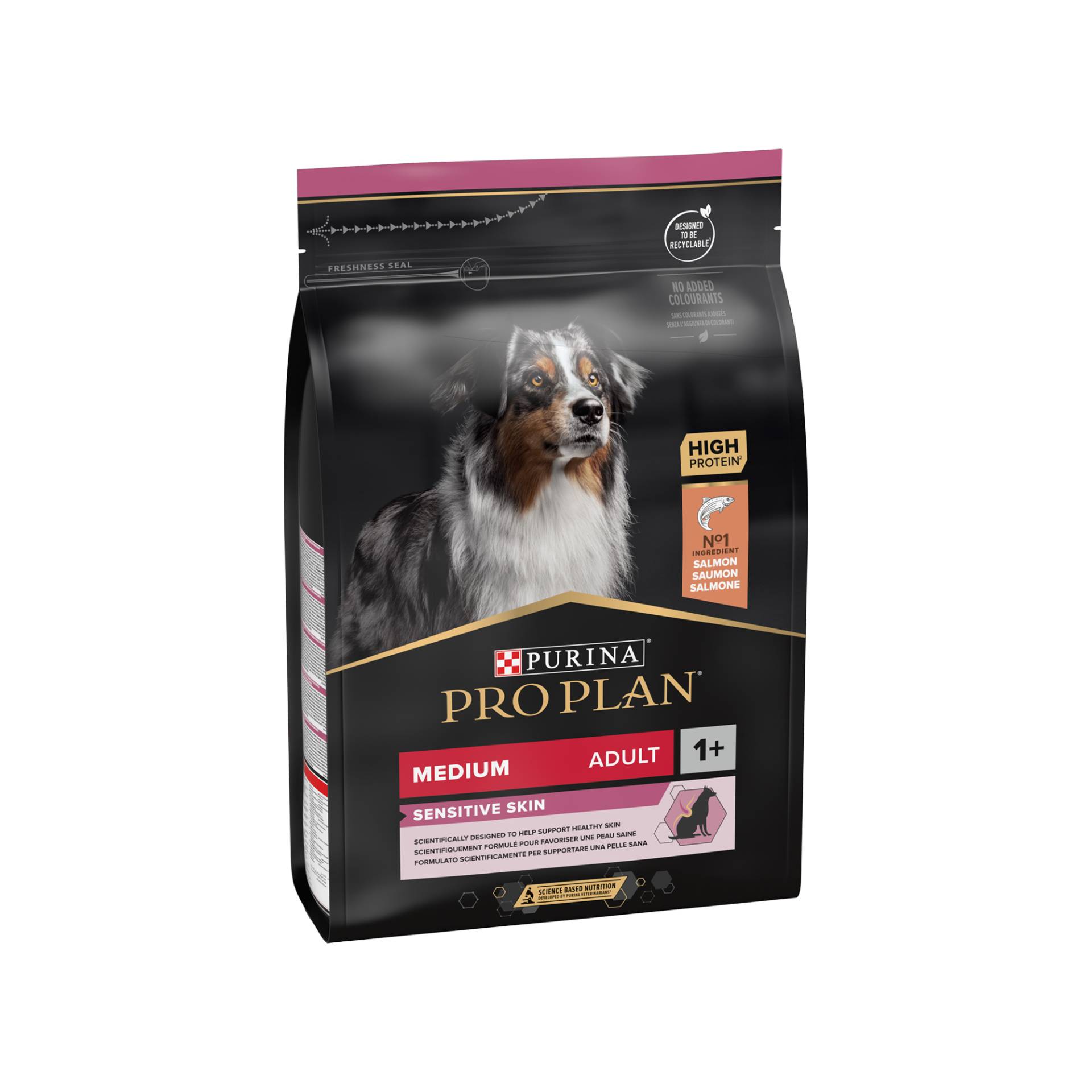 Purina Pro Plan Sensitive Skin Medium Adult Hundefutter - Lachs - 3 kg von Purina Pro Plan