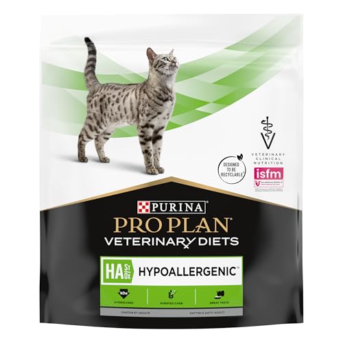 PURINA PRO PLAN Veterinary Diets HA Hypoallergenic | 325 g | Diät-Alleinfuttermittel für Kitten und ausgewachsene Katzen | Zur Minderung von Nährstoffintoleranzerscheinungen von Purina