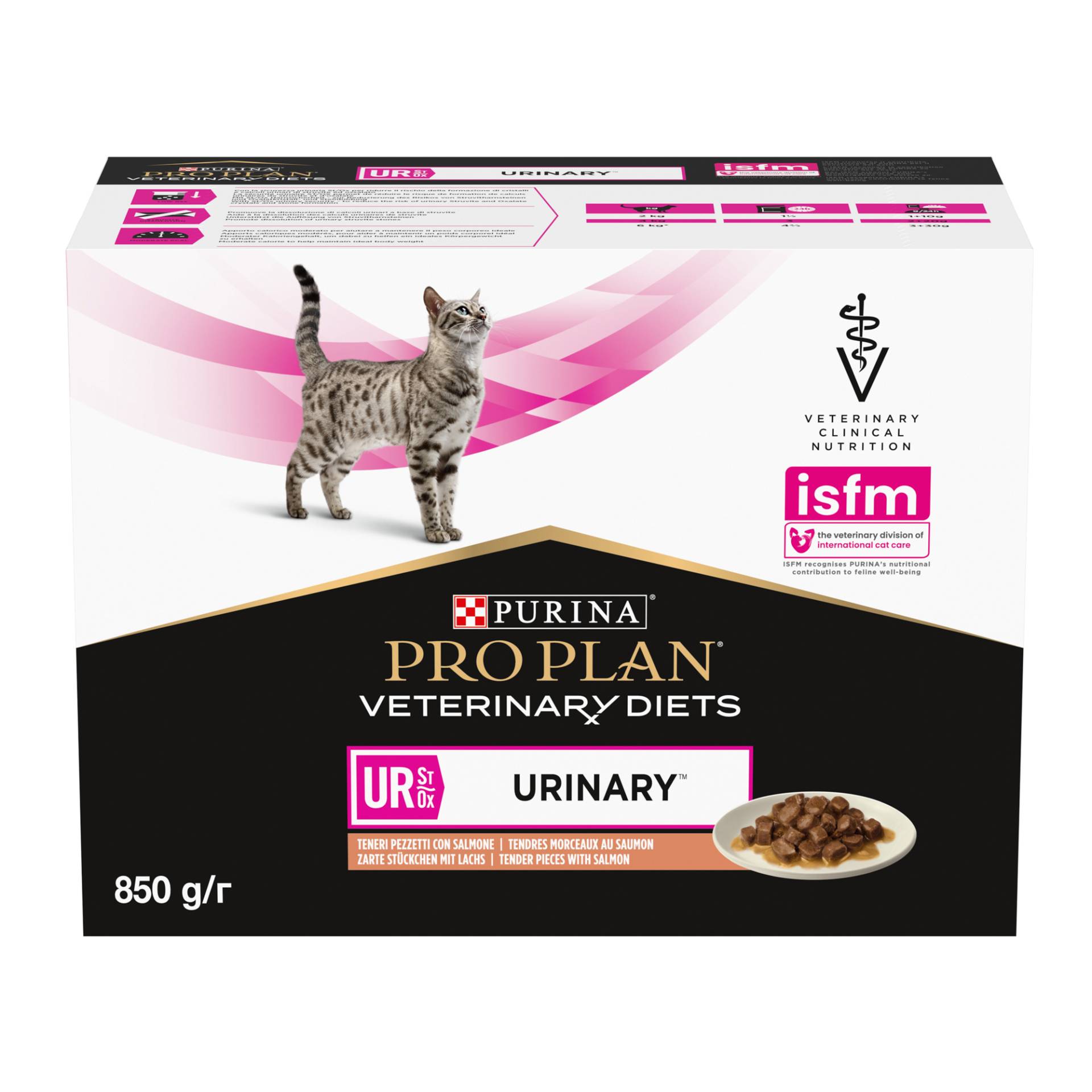 Purina Pro Plan Veterinary Diets UR Urinary - Katze - Lachs - 10 x 85 g von Purina Pro Plan