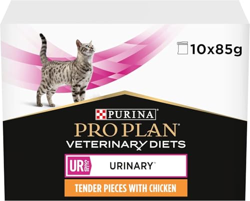 PRO PLAN Veterinary Diets UR Urinary Katze | 10 x 85g | Frischebeutel mit Huhn| Kann dabei helfen und das Gewichtsmanagement zu unterstützen von Purina