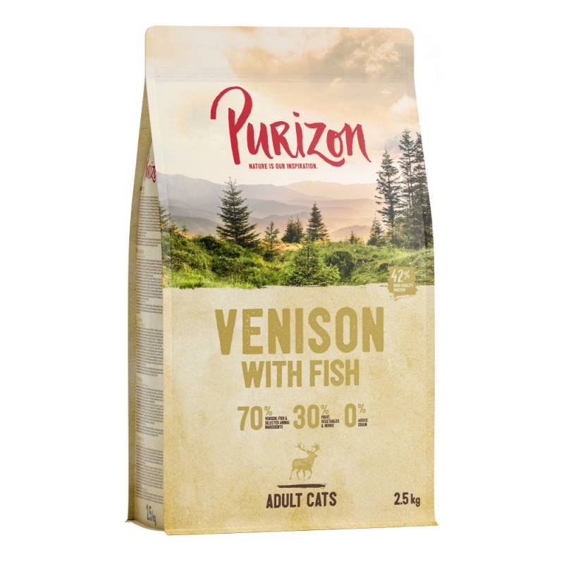 Purizon Adult Hirsch mit Fisch - getreidefrei - 2,5 kg von Purizon