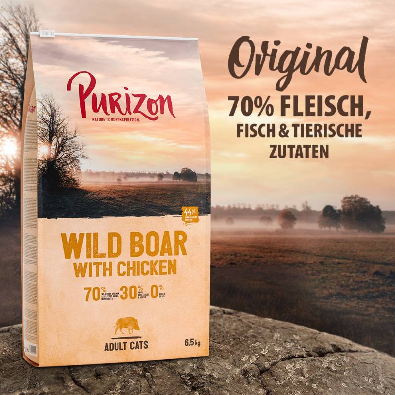 Purizon Original Wildschwein mit Huhn - getreidefrei - 400 g von Purizon