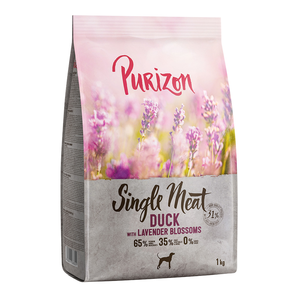 1 kg Purizon zum Probierpreis! - Adult Single Meat: Ente mit Lavendelblüten von Purizon