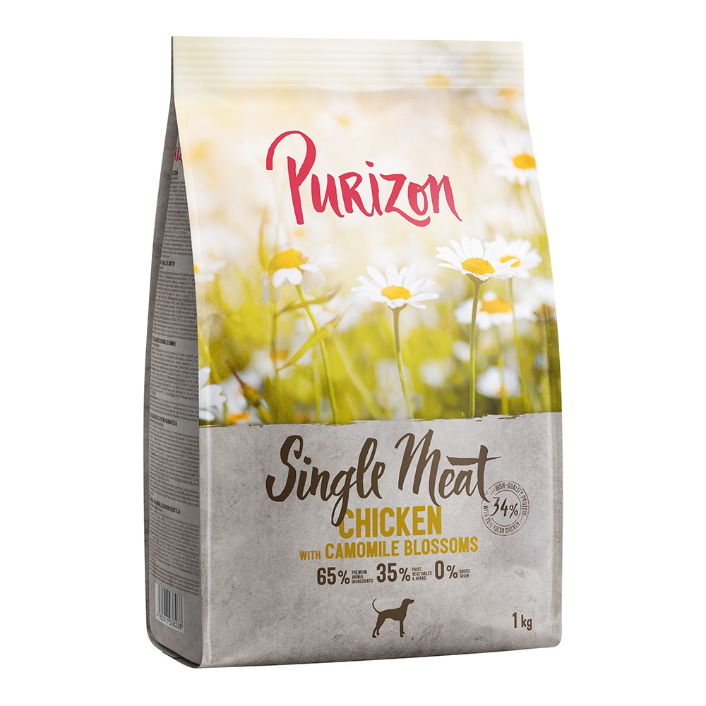 1 kg Purizon zum Probierpreis! - Adult Single Meat: Huhn mit Kamillenblüten von Purizon