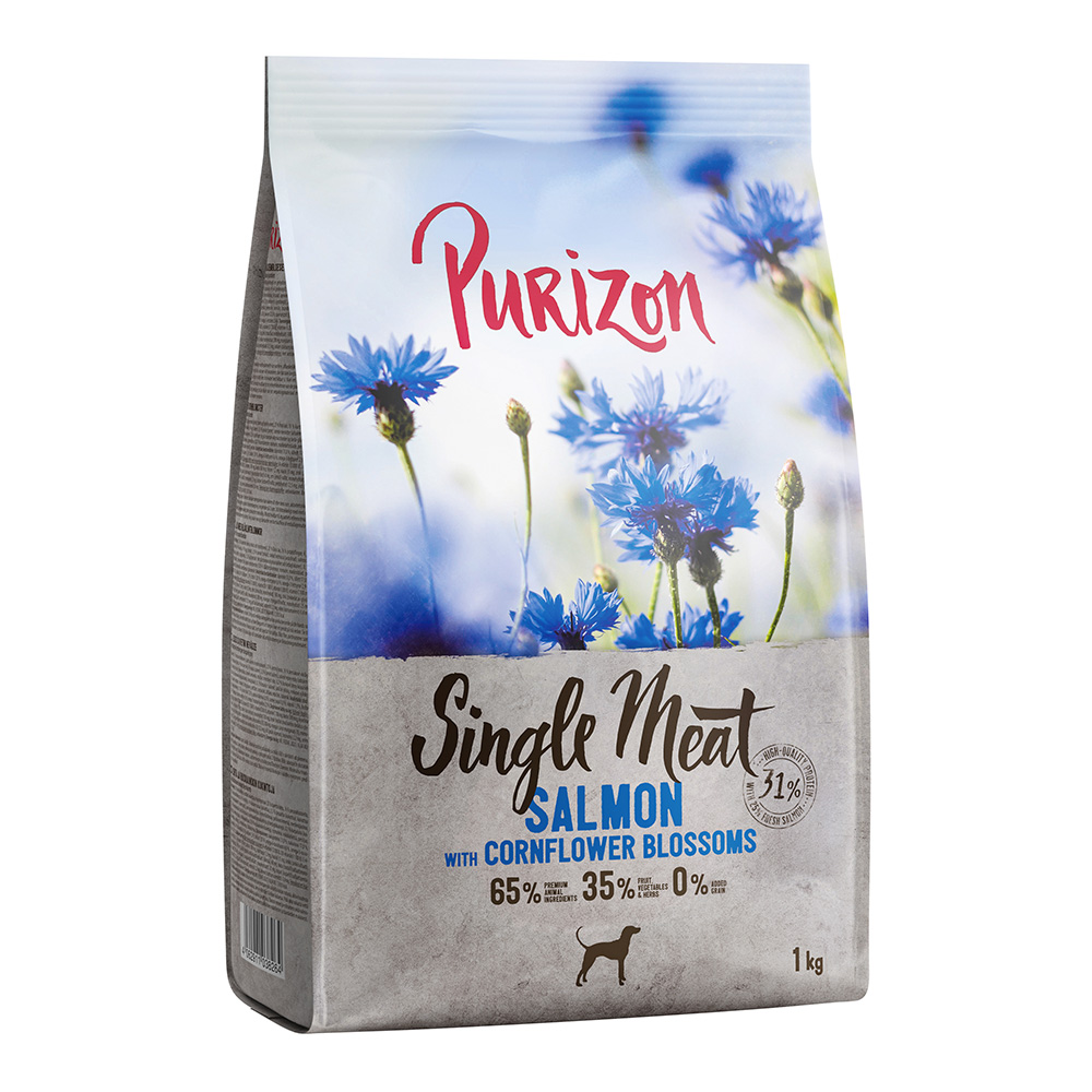 1 kg Purizon zum Probierpreis! - Adult Single Meat: Lachs mit Kornblumenblüten von Purizon