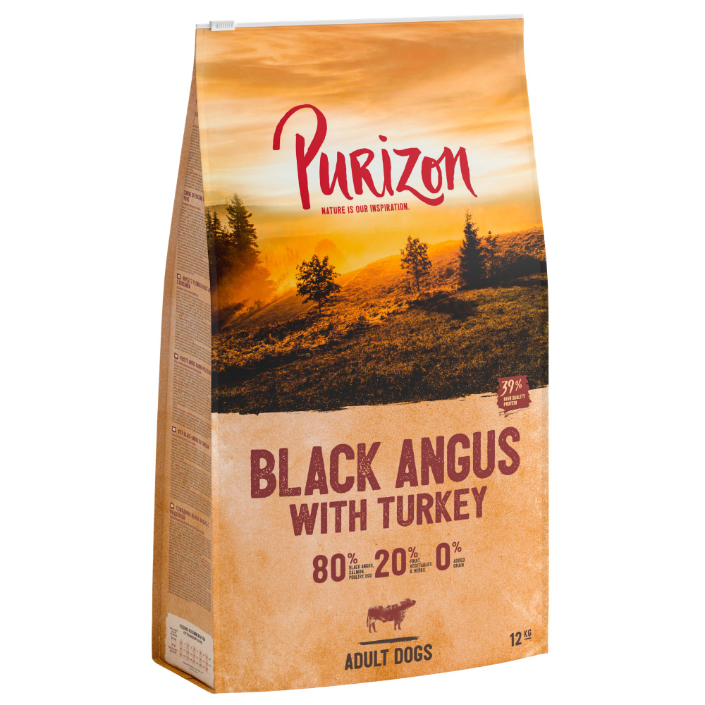 10 € Rabatt! 12 kg Purizon - Adult Black Angus-Rind mit Truthahn von Purizon