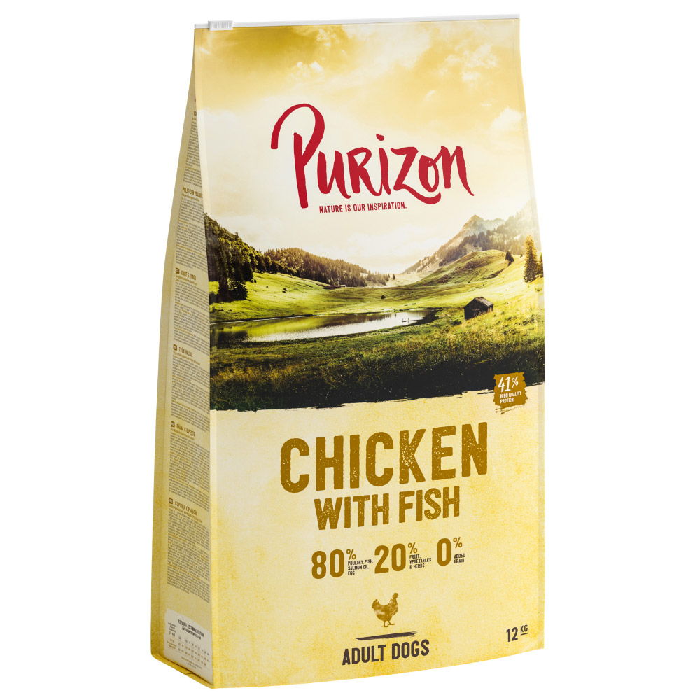 10 € Rabatt! 12 kg Purizon - Adult Huhn & Fisch von Purizon