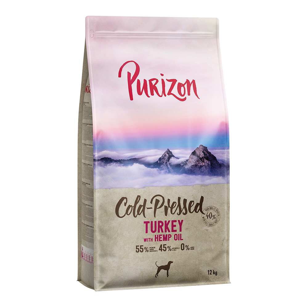 10 € Rabatt! 12 kg Purizon - Kaltgepresst Adult: Pute mit Hanföl von Purizon