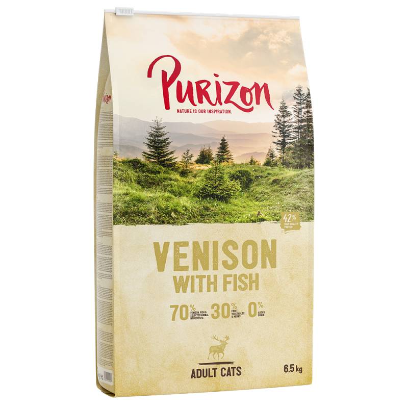 10 € Rabatt: 6,5 kg Purizon  - Adult Hirsch & Fisch von Purizon