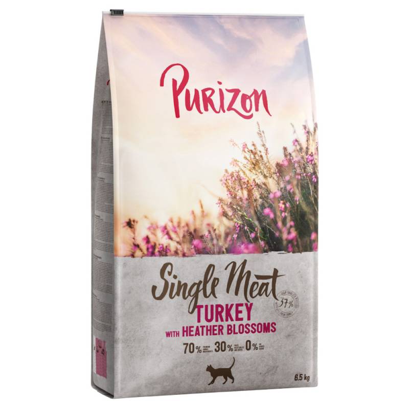 10 € Rabatt: 6,5 kg Purizon  - Single Meat Pute mit Heidekrautblüten von Purizon