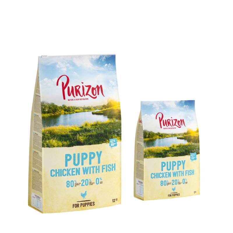 12 kg + 2 kg gratis! 14 kg Purizon  - Puppy Huhn mit Fisch von Purizon