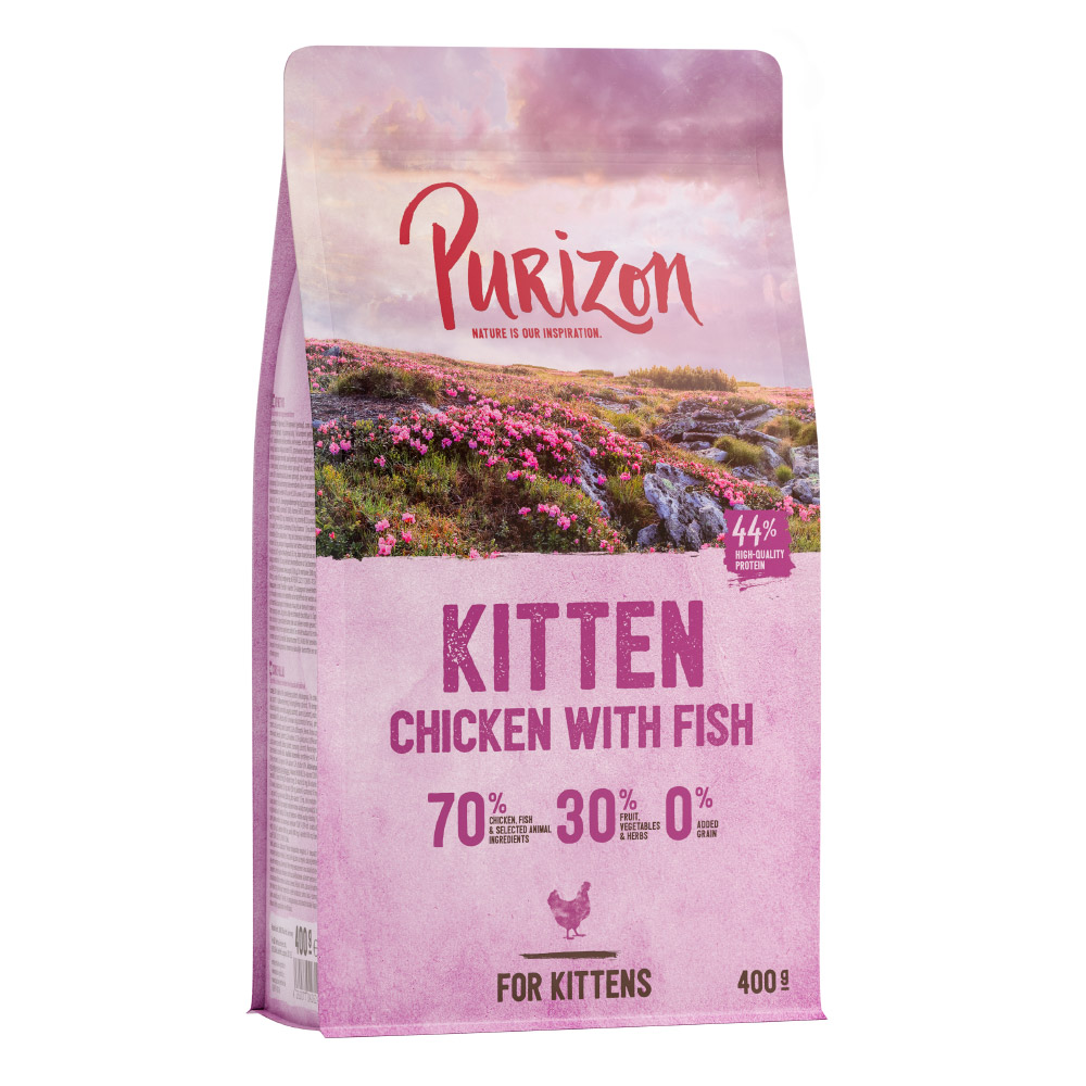 400 g Purizon zum Probierpreis! - Kitten Huhn & Fisch von Purizon