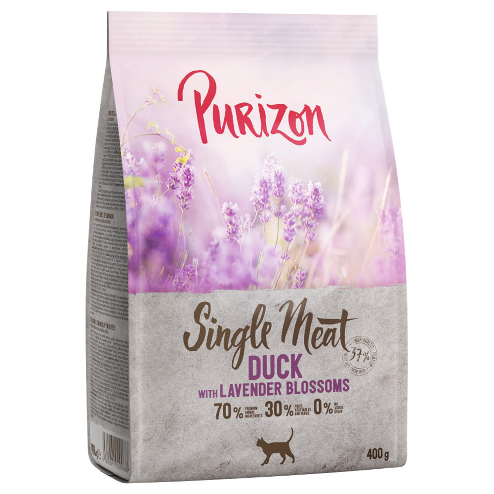 400 g Purizon zum Probierpreis! - Single Meat Ente mit Lavendelblüten von Purizon