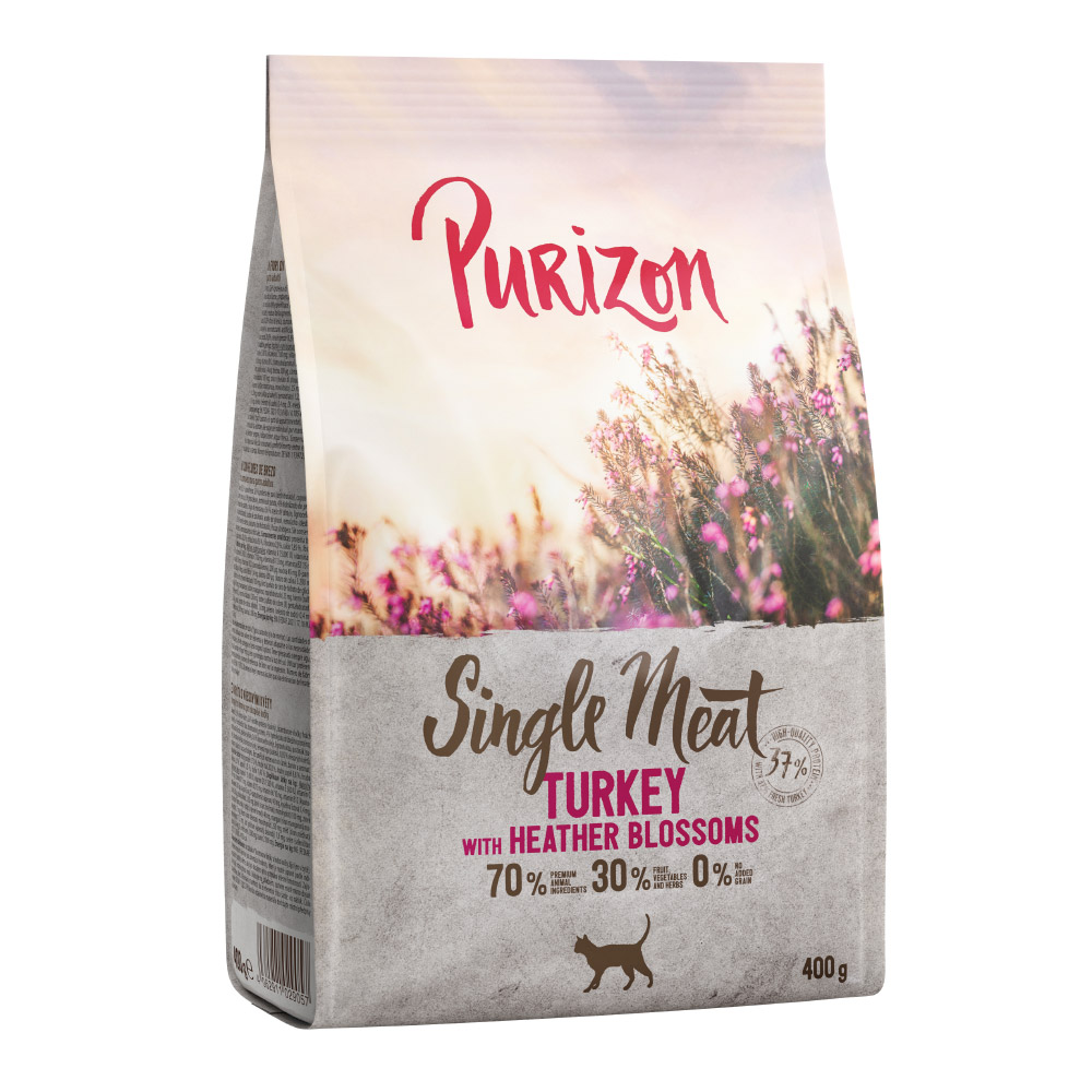 400 g Purizon zum Probierpreis! - Single Meat Pute mit Heidekrautblüten von Purizon