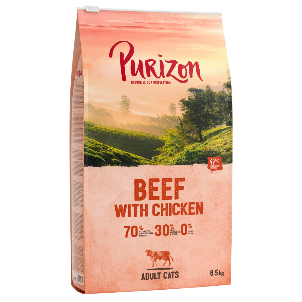 5.5 kg Purizon + 1 kg gratis! - Adult Rind & Huhn von Purizon