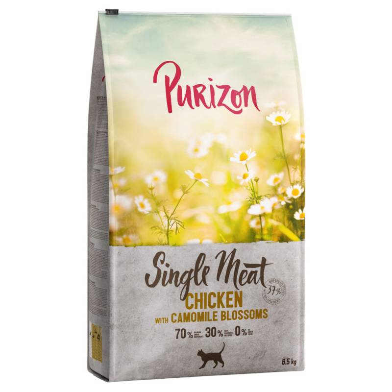 5.5 kg Purizon + 1 kg gratis! - Single Meat Huhn mit Kamillenblüten von Purizon