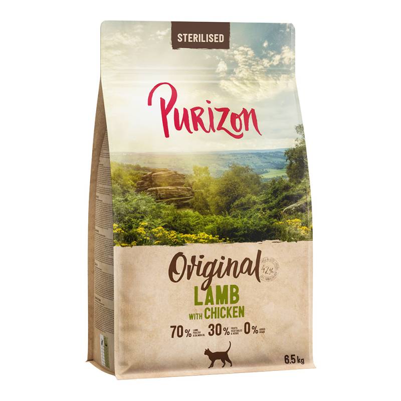 5.5 kg Purizon + 1 kg gratis! - Sterilised Adult Lamm mit Huhn von Purizon