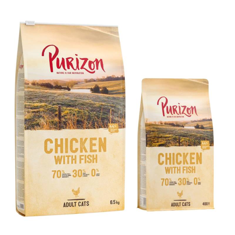 6,5 kg Purizon + 400 g gratis! - Adult Huhn mit Fisch von Purizon